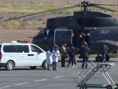 Un helic&ograve;pter marroqu&iacute; a l&#039;aeroport d&#039;Uarzazate.