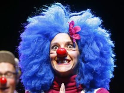 Una de las integrantes del espectáculo 'The clowns & freak show'.