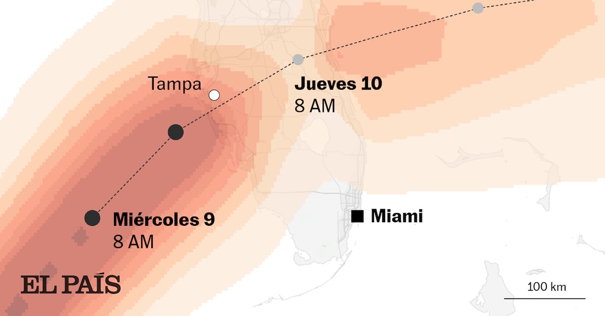 Mapas de la trayectoria del huracán ‘Milton’: dónde y cuándo puede causar daños