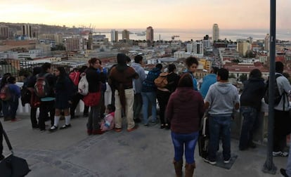 Jóvenes en Valparaíso (Chile).