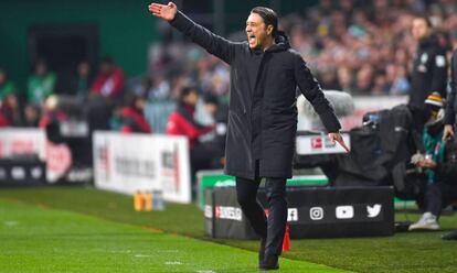 Niko Kovac, durante el partido entre el Bayern de Múnich y el Werder Bremen.