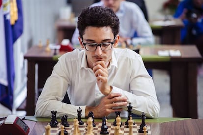 Fabiano Caruana, durante la Copa Sinquefield 2019 en San Luis (Misuri, EEUU)