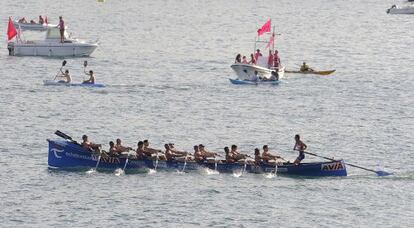 Urdaibai se ha impuesto en la primera regata de La Concha con una significativa ventaja.