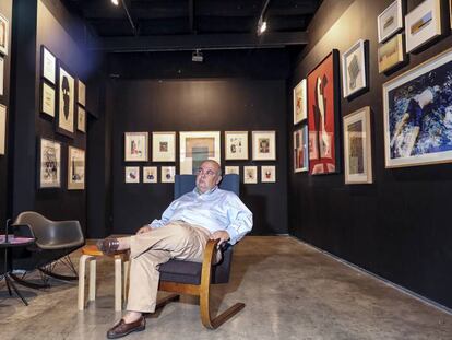 Alejandro Sales, ayer en su galer&iacute;a barcelonesa.