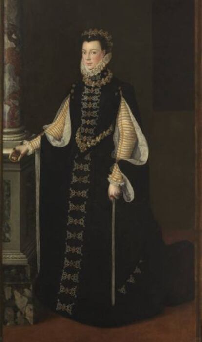 Retrato de la reina Isabel de Valois atribuido a Sofonisba Anguissola.