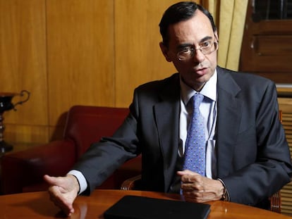 Jaime Caruana, director general del Banco de Pagos Internacionales, en la Bolsa de Madrid