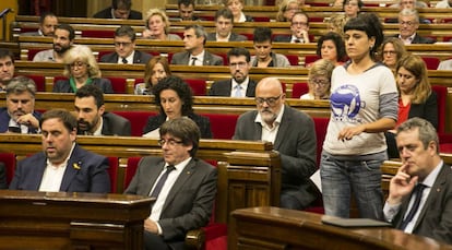 Pleno en el Parlament de Cataluña.