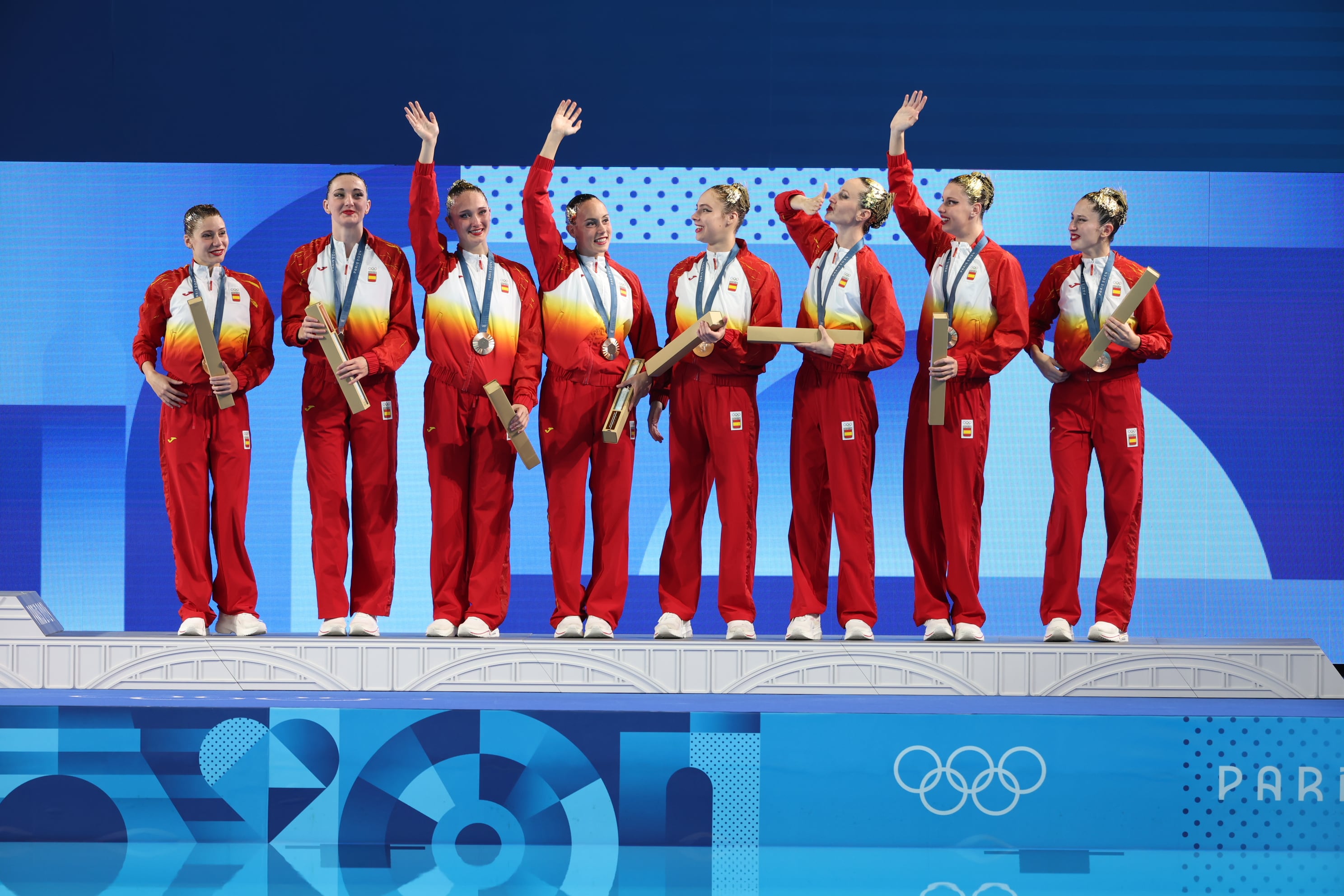 Bronce y reconciliación de la natación artística de España