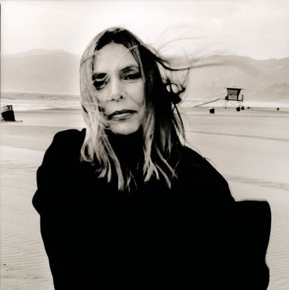 La cantante Joni Mitchell, en Santa Mónica en 1999. 