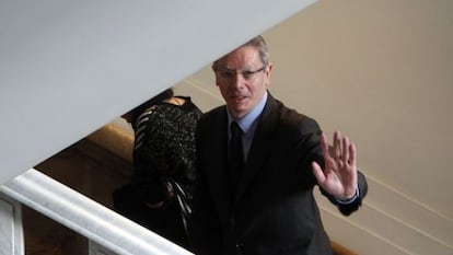 Ruiz-Gallard&oacute;n, en el Senado durante el homenaje a Manuel Fraga.