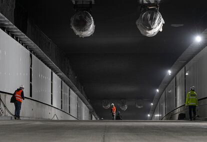 Visita a las obras del túnel de Glòries que previsiblemente abra el próximo setiembre en sentido Besós y en noviembre en sentido Llobregat.