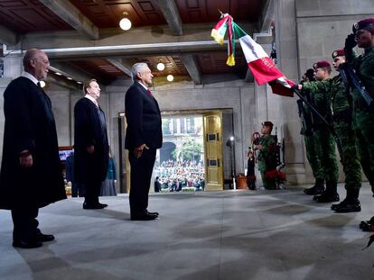 López Obrador en la Suprema Corte de México.