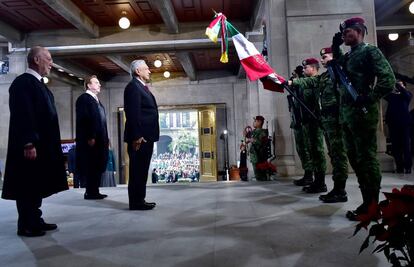 López Obrador en la Suprema Corte de México, en enero de este año.