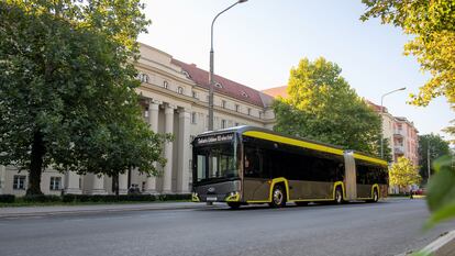 Autobús eléctrico de Solaris.