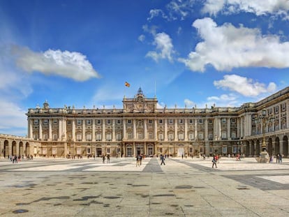 Vista del Palacio Real, en Madrid.