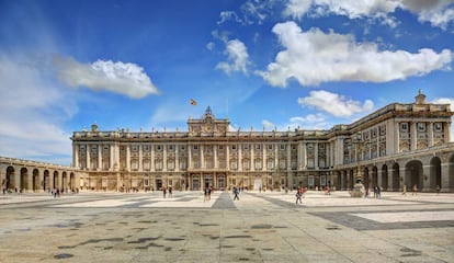 Vista del Palacio Real, en Madrid.