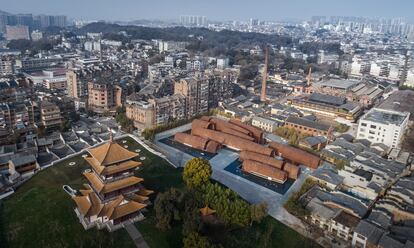 Imagen aérea del museo.