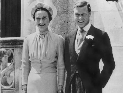 Los duques de Windsor, el día de su boda en 1937.