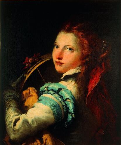 Retrato de mujer con tambor c.1768
