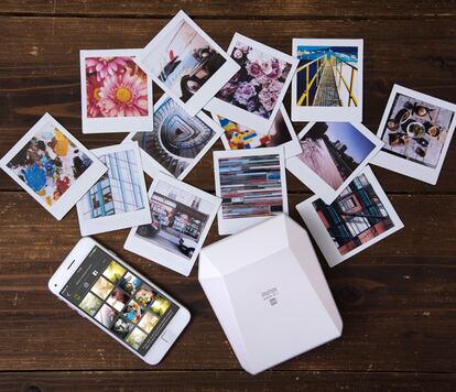 'Instant Share SP-3' es una impresora instantánea de fotografía en formato cuadrado de Fujifilm (199 euros).