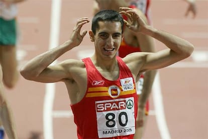 Arturo Casado, feliz tras clasificarse para la final de los 1.500 metros.