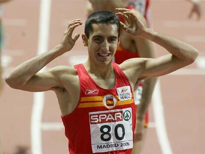 Arturo Casado, feliz tras clasificarse para la final de los 1.500 metros.