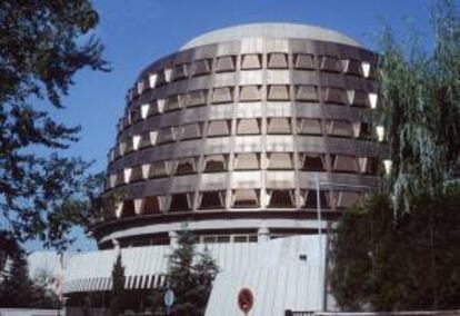 Fachada del Tribunal Constitucional, en Madrid