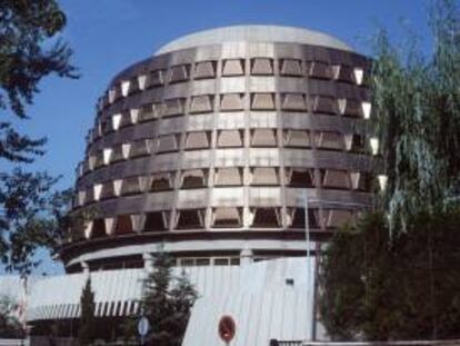 Fachada del Tribunal Constitucional, en Madrid