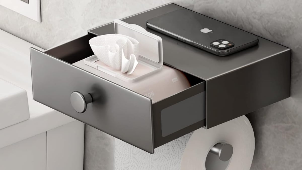 Adiós al clásico portarrollos de papel higiénico: 10 modelos de Amazon con cajón, estantería y otras soluciones ingeniosas