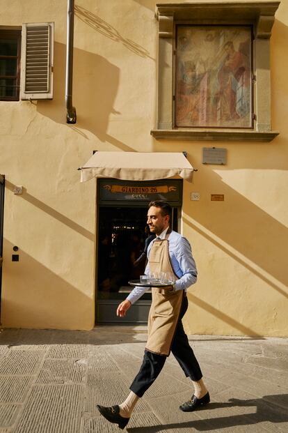 Exterior del bar Gucci, en Florencia.