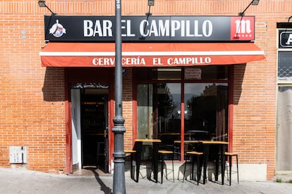 Fachada de El Campillo, en pleno Rastro madrileño. 