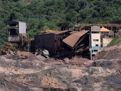 Instalaciones de la mina Brumadinho tras el desastre.