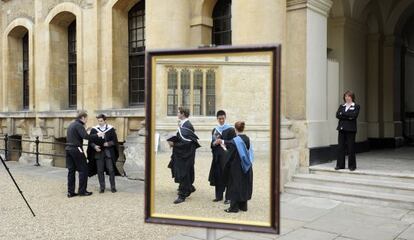 Ceremonia de graduación en la Universidad de Oxford.