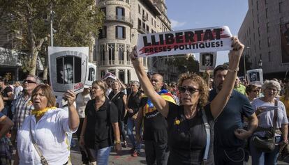 Protestas contra la sentencia del juicio del procés. 