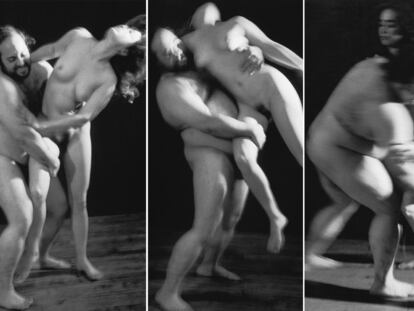 Tres fotos de la serie <i> Holy and Valeria</i><b> (1998) de Ariane López-Huici, donada al IVAM por la artista.</b>