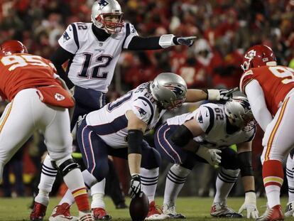 Tom Brady, de los New England Patriotsdurante un partido de la NFL ante Kansas City Chiefs el pasado 20 de enero.