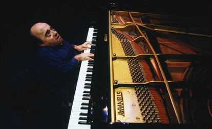 Michel Petrucciani, durante un concierto en París el 9 de febrero de 1993.