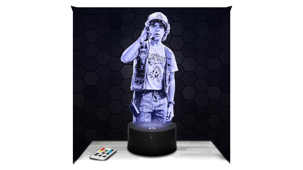 Lámpara con efecto holograma en 3D.