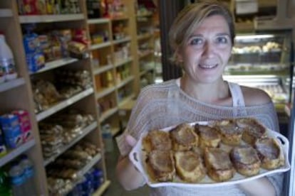 Torrijas en la panadería de La Cruz.