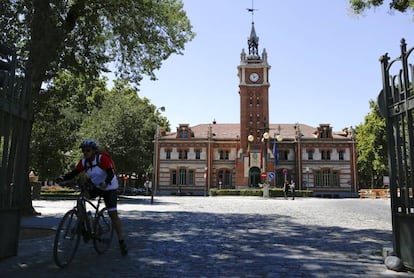 La Casa del Reloj, sede de la Junta Municipal del Distrito de Arganzuela de Madrid, y centro cultural.