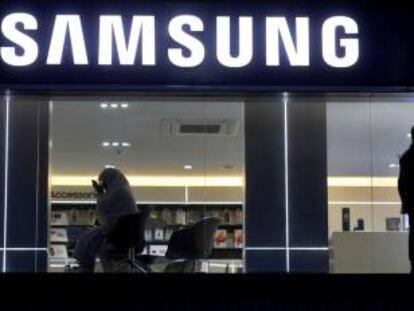 Showroom de Samsung en Nueva Delhi (India)