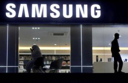 Showroom de Samsung en Nueva Delhi (India)