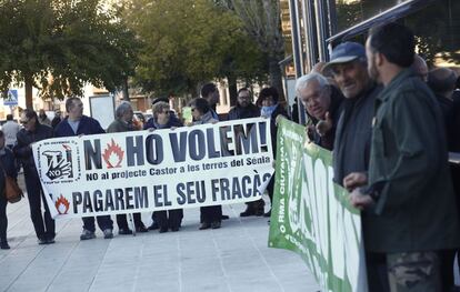 Afectados por el almacén de gas Castor reunidos en Castellón.