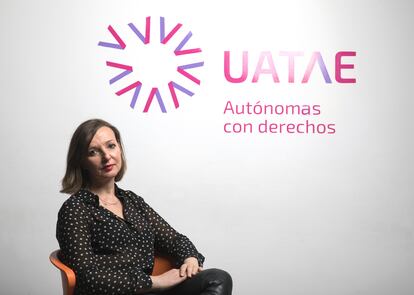 Maria José Landaburu, secretaria general de Uatae, el miércoles en la sede del organismo en Madrid.