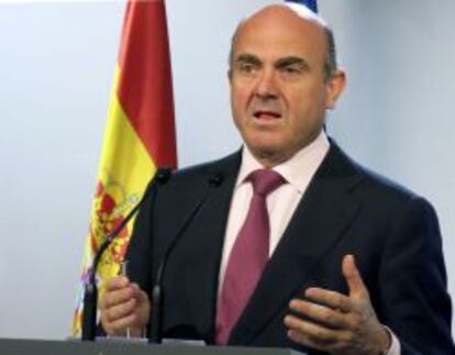 El ministro de Econom&iacute;a y Competitividad, Luis de Guindos.