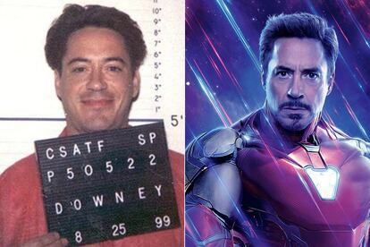 Robert Downey Jr. Tras su éxito en Vidas cruzadas o Chaplin, en los noventa en los únicos papeles en los que se prodigaba su rostro era en los de la policía: fue detenido en varias ocasiones y llegó a pasar por la cárcel. Sin embargo, tras desintoxicarse, se convirtió en uno de los rostros más rentables de la gran pantalla dando vida a Iron Man. Por Vengadores: Infinity War se estima que ganó 75 millones de dólares (unos 68 millones de euros).