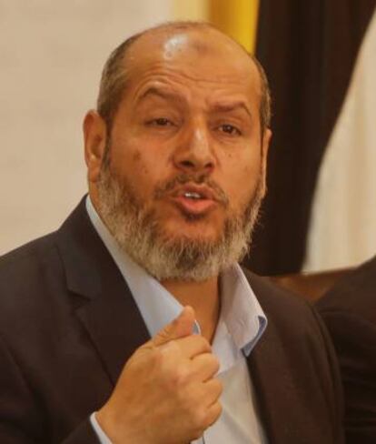 Jalil Hayya, jefe adjunto de Hamás en Gaza, el 18 de abril en Gaza.