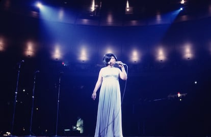 Aretha Franklin en concierto en el Madison Square Garden de Nueva York, el 28 de junio de 1968.