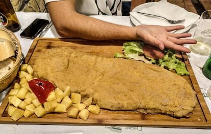 Un pequeño cachopo