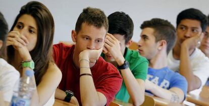 Pruebas de Selectividad en la Universidad Autonoma de Barcelona (UAB). 